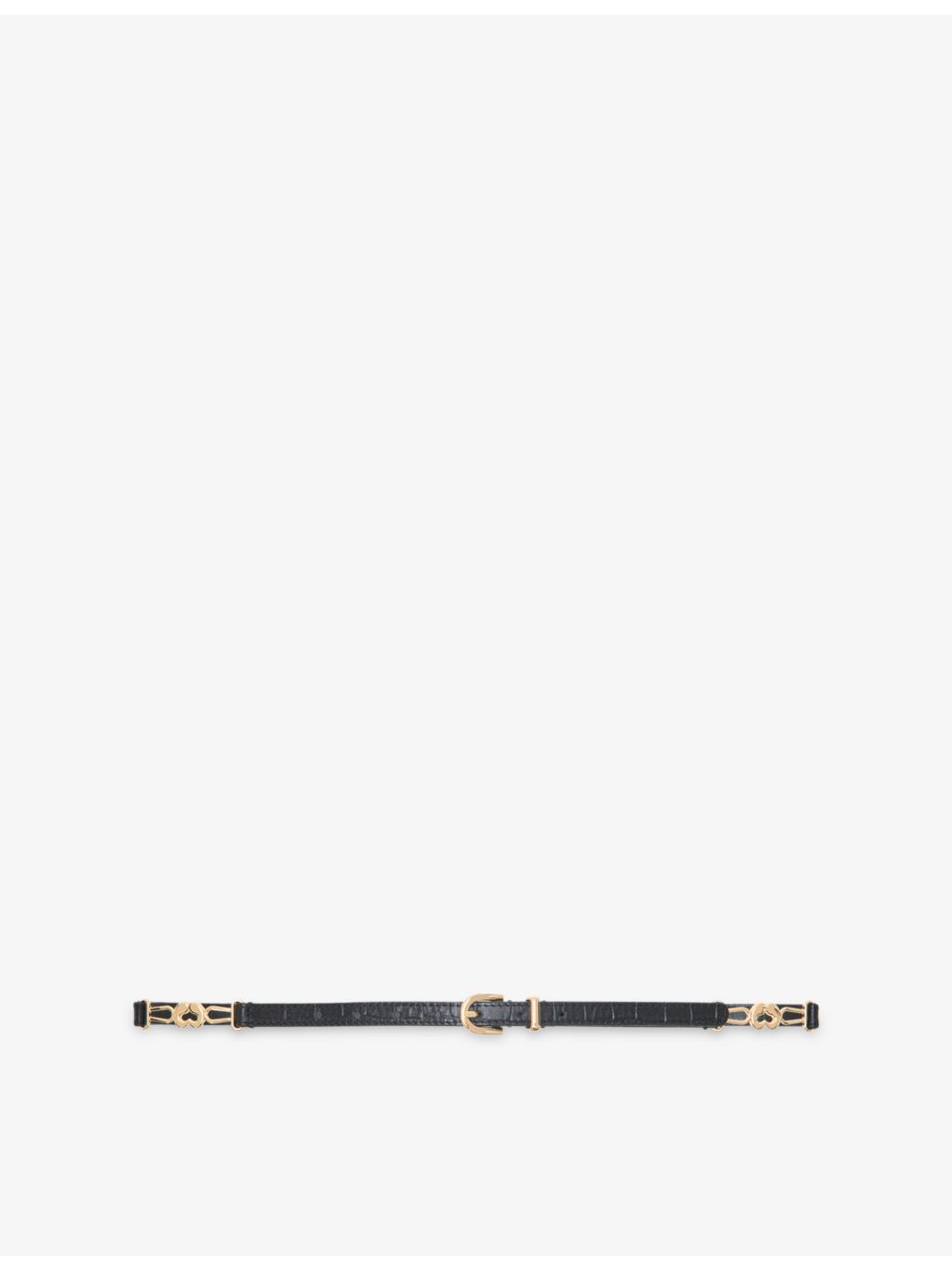 Maje croc-effect leather belt (British brand)