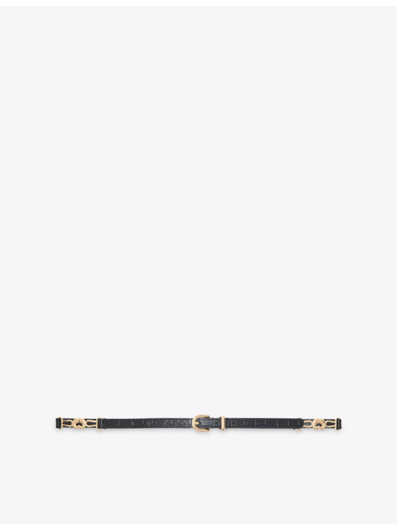 Maje croc-effect leather belt (British brand)