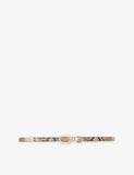 Python-Effect Leather Belt - 22