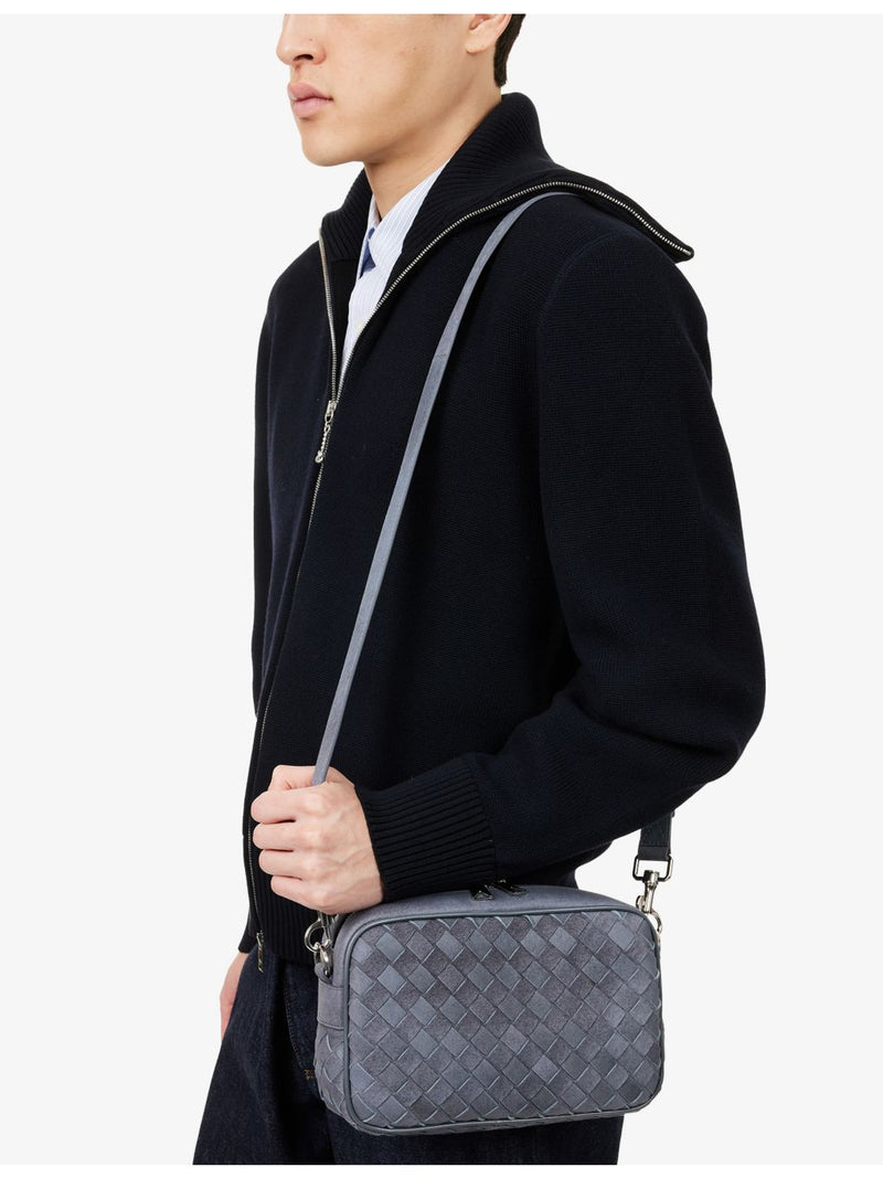 Bottega Veneta suede camera cross-body bag (British brand)