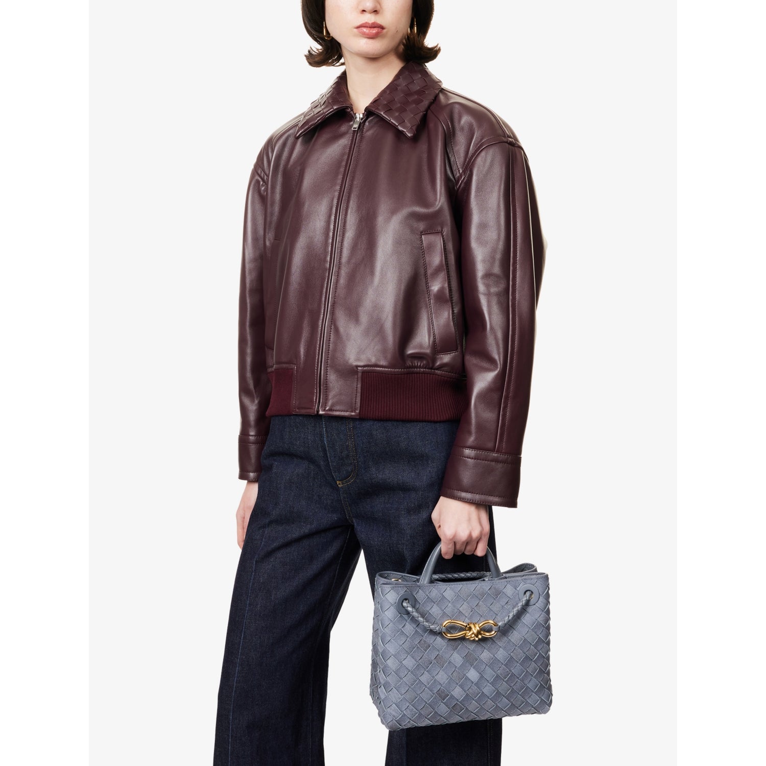 Bottega Veneta small suede tote bag 20cm, UK version