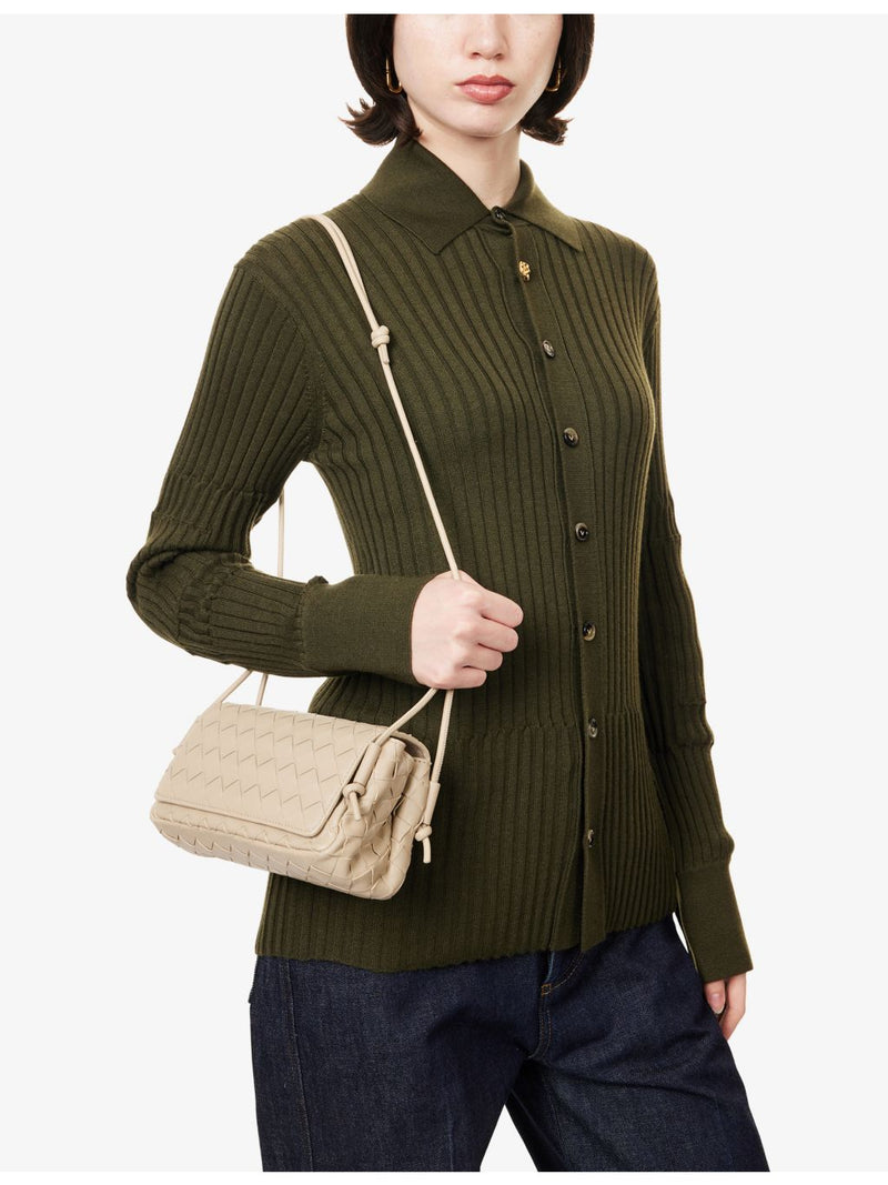 Bottega Veneta Notturo leather shoulder bag 27cm, imported from the UK