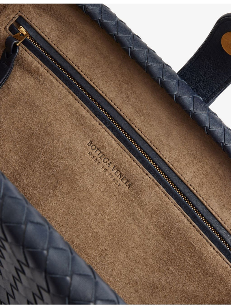 Bottega Veneta Lauren large leather clutch bag, UK version