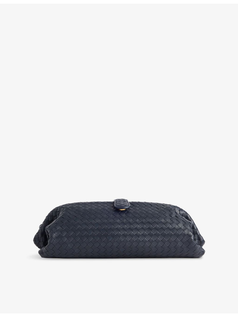 Bottega Veneta Lauren large leather clutch bag, UK version