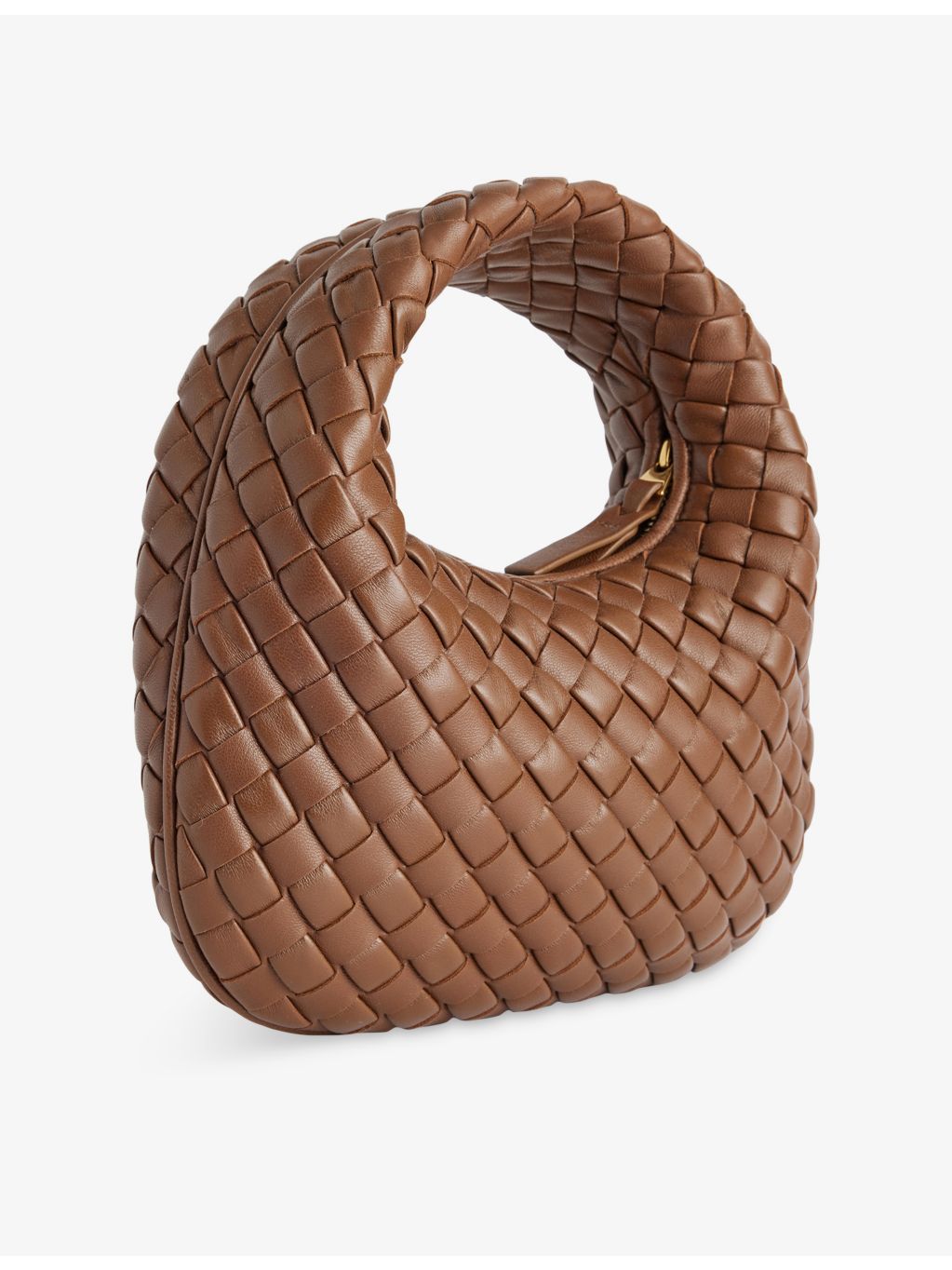 Bottega Veneta lamb leather shoulder bag with intrecciato weave - British product