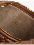Bottega Veneta lamb leather shoulder bag with intrecciato weave - British product