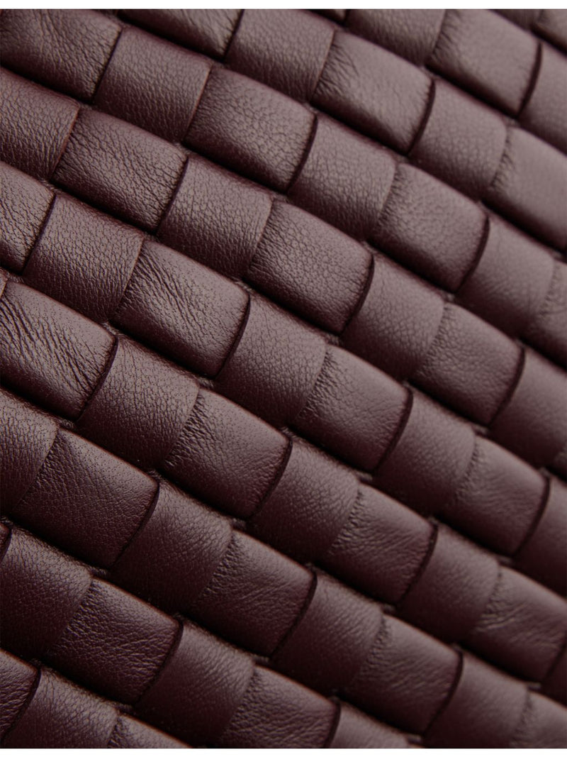 Bottega Veneta medium leather shoulder bag with polished finish (British brand)