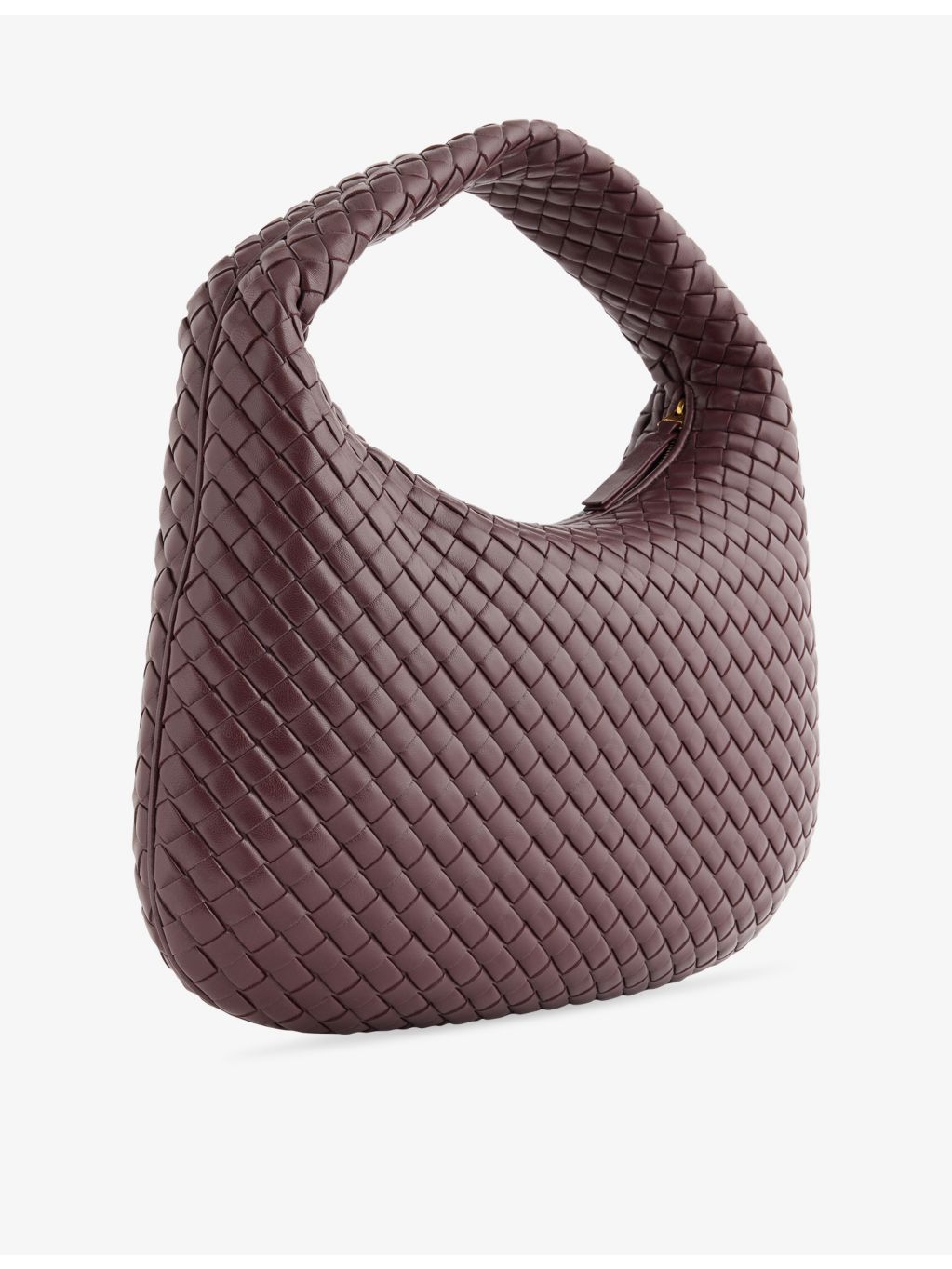 Bottega Veneta medium leather shoulder bag with polished finish (British brand)