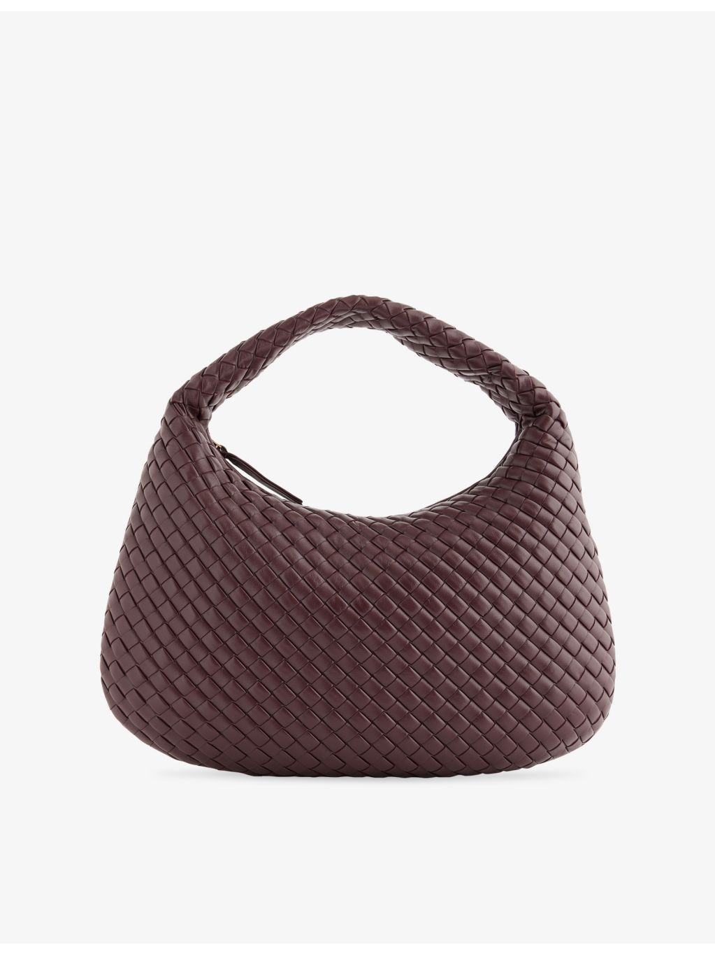 Bottega Veneta medium leather shoulder bag with polished finish (British brand)