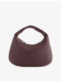 Bottega Veneta medium leather shoulder bag with polished finish (British brand)