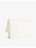Bottega Veneta fold zip leather clutch, imported from the UK