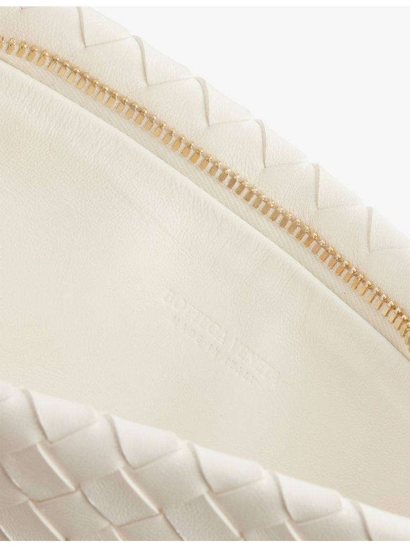 Bottega Veneta fold zip leather clutch, imported from the UK