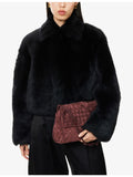 Bottega Veneta suede pouch 33cm wide - British product