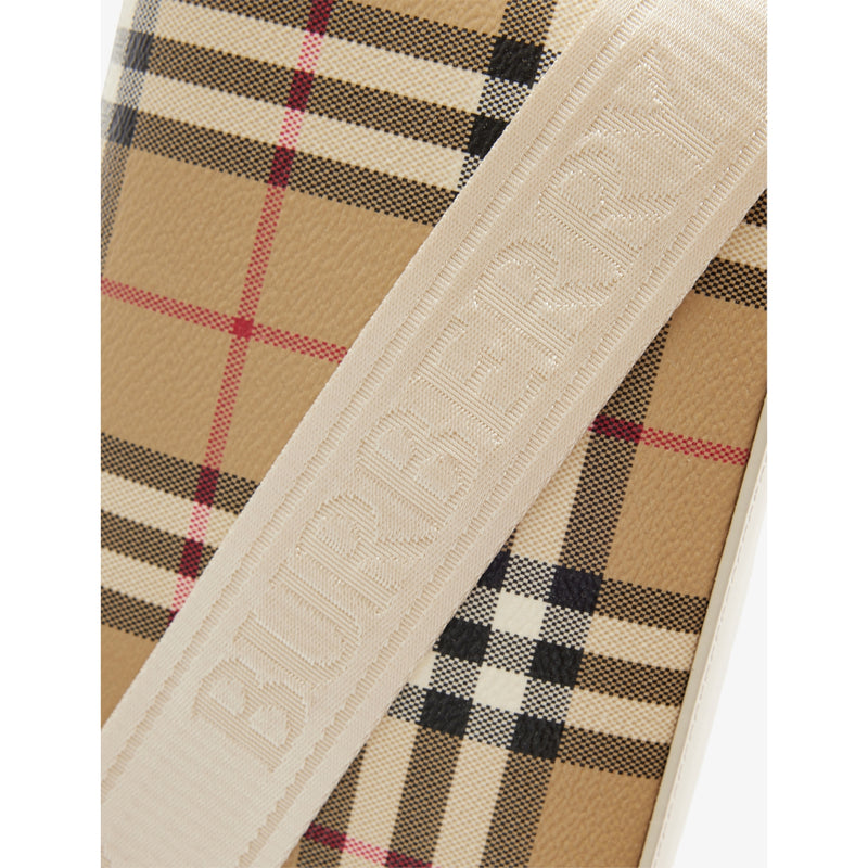 Burberry coated canvas top-handle bag, UK version