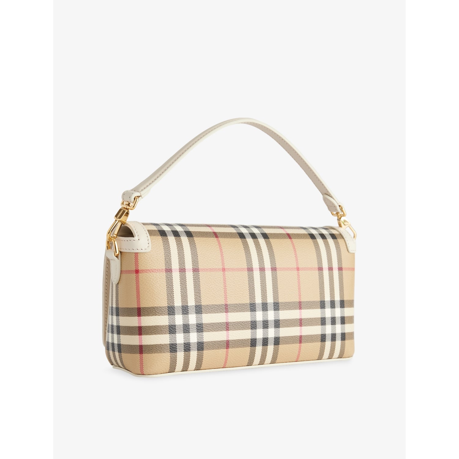Burberry coated canvas top-handle bag, UK version