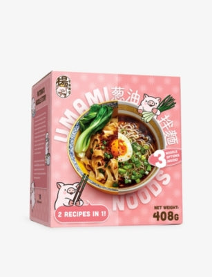 Pigtorias Umami Noods noodle kit 408g with sauce packets, UK version