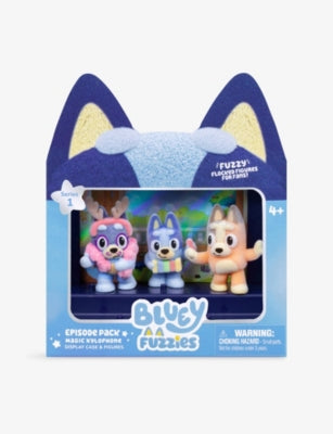 Bluey Fuzzies Xylophone three-pack playset - British product