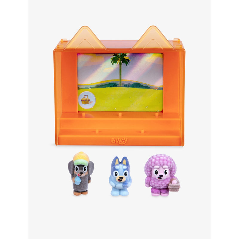 Bluey Fuzzies Shadowlands playset with three mini-figures, imported from the UK