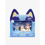 Bluey Fuzzies The Beach Episode three-pack playset with 4cm figures, UK version