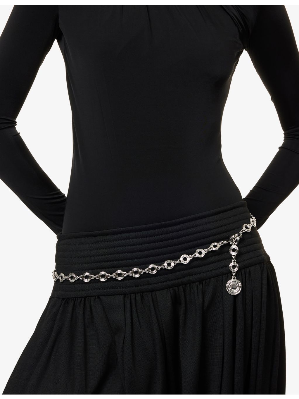 DEHANCHE Elysées metal chain belt 97cm, UK version