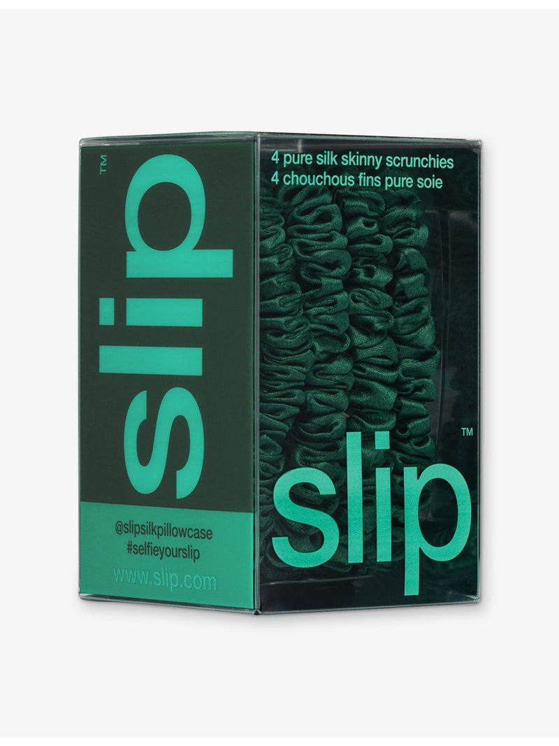 Slip pure silk skinny scrunchies pack of four, imported from the UK