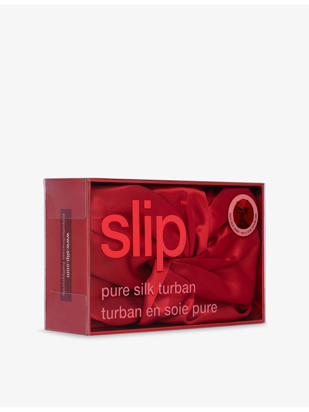 Slip pure silk hair turban (British brand)