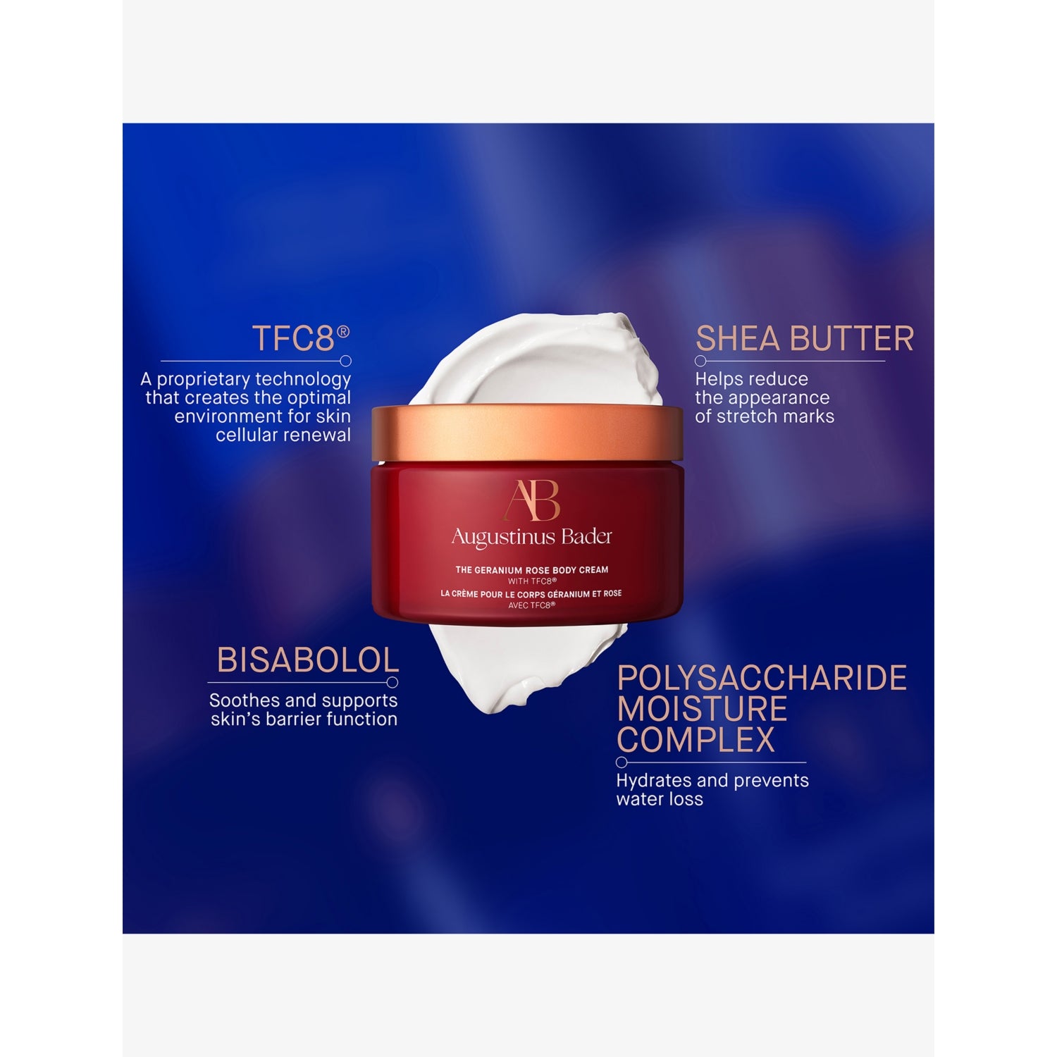 Augustinus Bader Geranium Rose body cream 200ml (British brand)