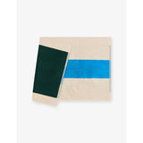 Woven-stripe cotton bath mat 50cm x 80cm - British product