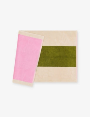 SUITE702 Woven Stripe Cotton Bath Mat 50cm x 80cm