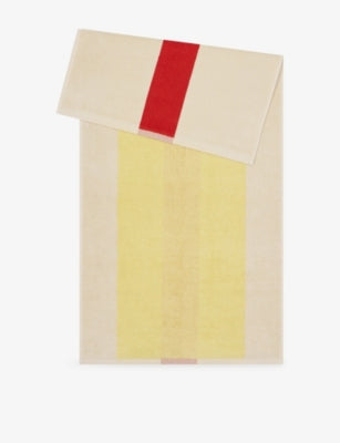 SUITE702 Graphic-Pattern Cotton Towel 100cm x 50cm