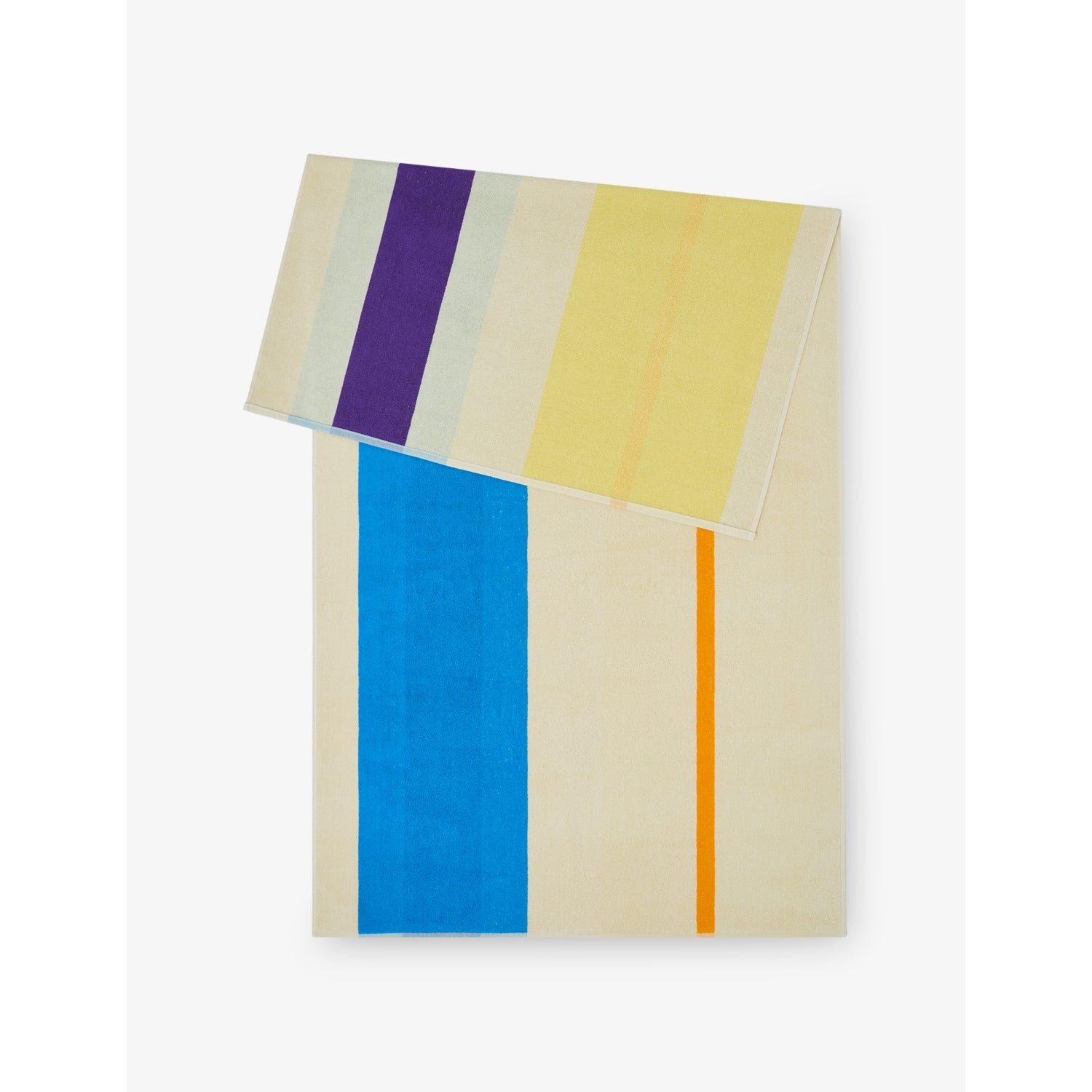 SUITE702 woven-stripe cotton beach towel 90cm x 180cm (British brand)
