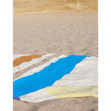 SUITE702 woven-stripe cotton beach towel 90cm x 180cm (British brand)