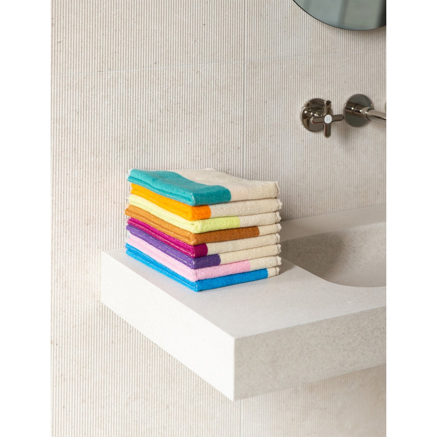 SUITE702 cotton towels set of three 30x50cm, imported from the UK