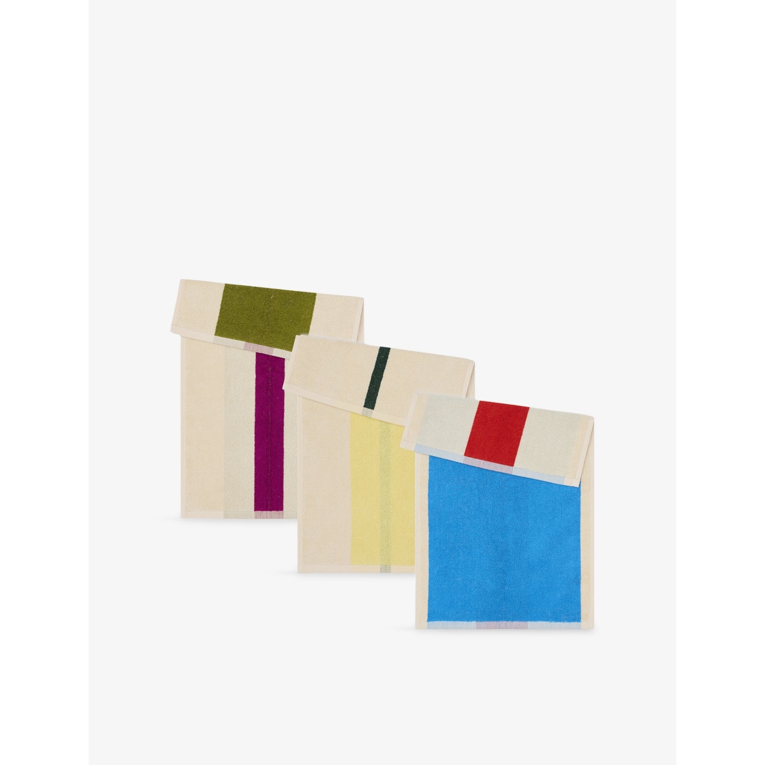 SUITE702 cotton towels set of three 30x50cm, imported from the UK