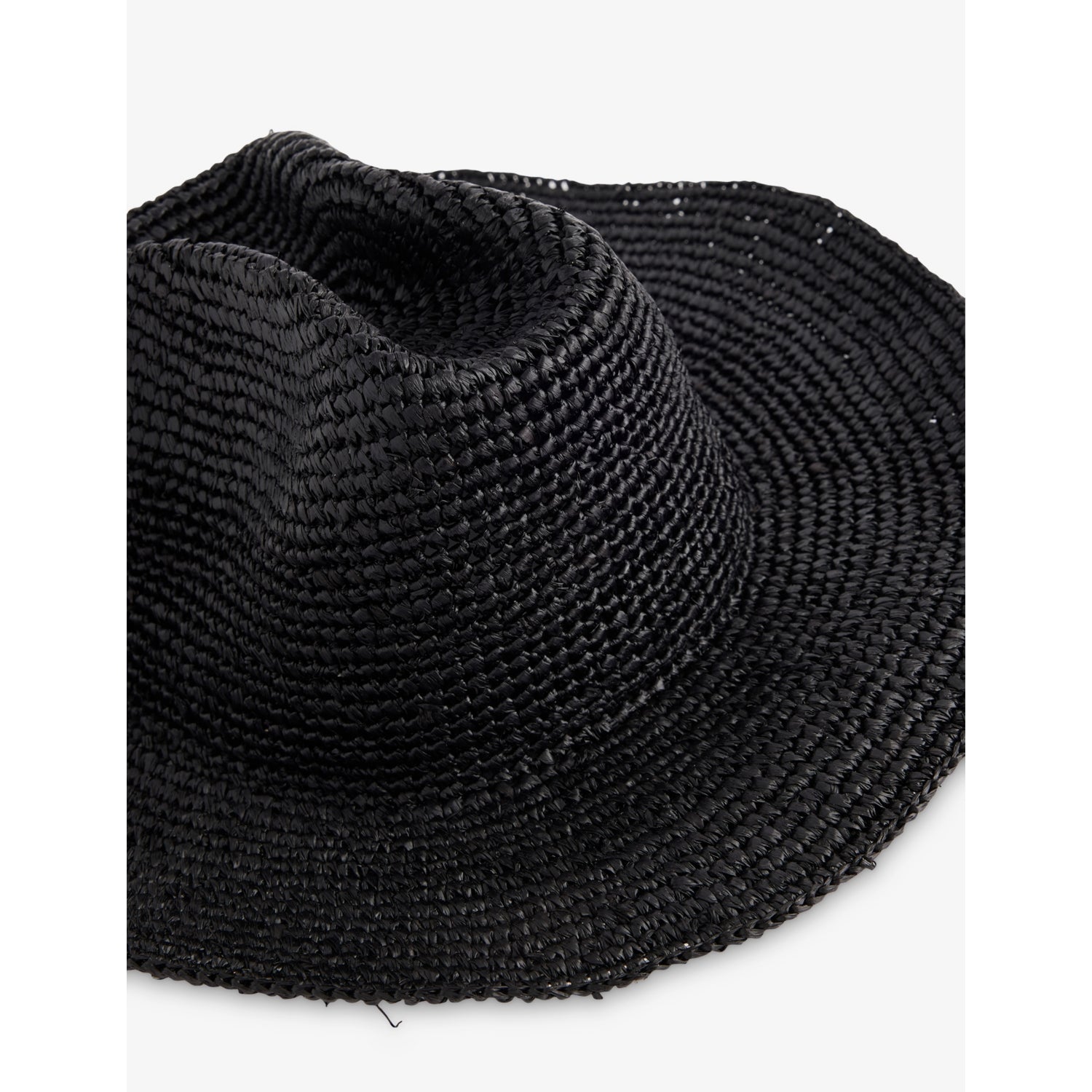 Boutique Bonita raffia cowboy hat with structured crown and wide brim (British brand)
