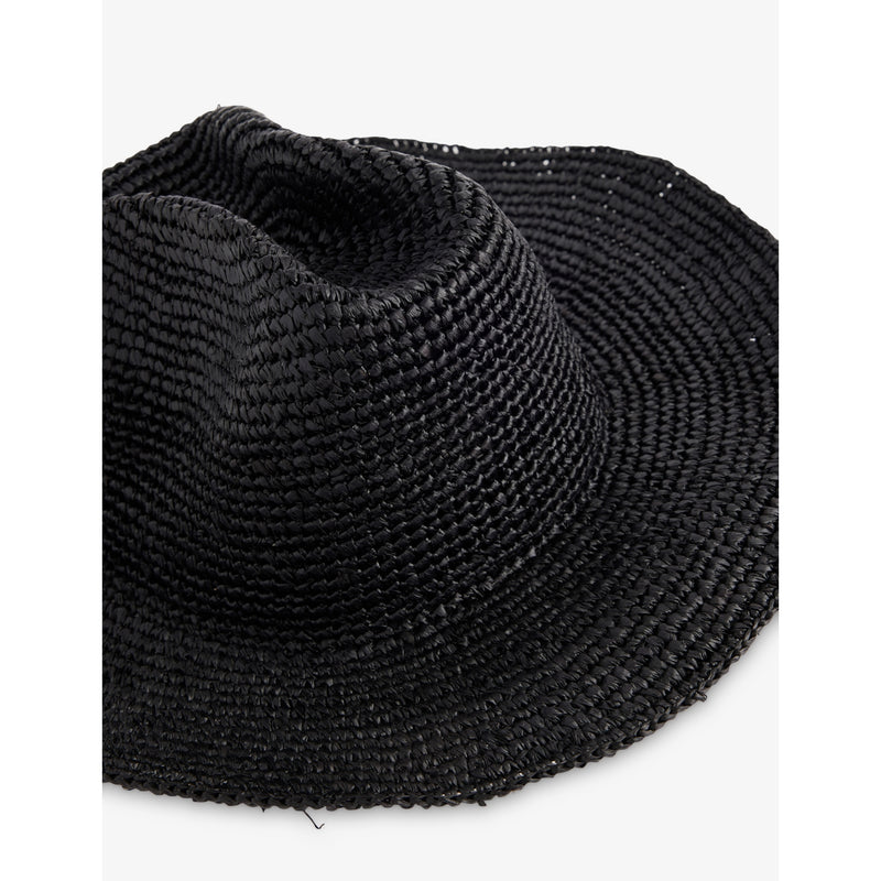 Boutique Bonita raffia cowboy hat with structured crown and wide brim (British brand)