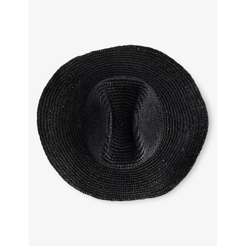 Boutique Bonita raffia cowboy hat with structured crown and wide brim (British brand)