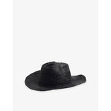 Western Structured-Crown Raffia Cowboy Hat - COCOA
