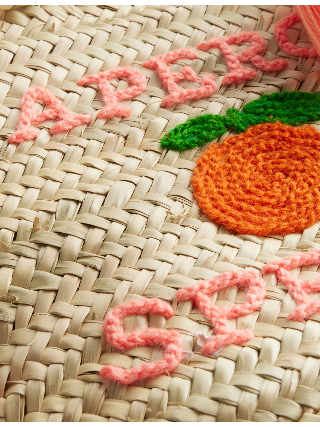 Boutique Bonita straw basket bag Aperol Spritz, UK version