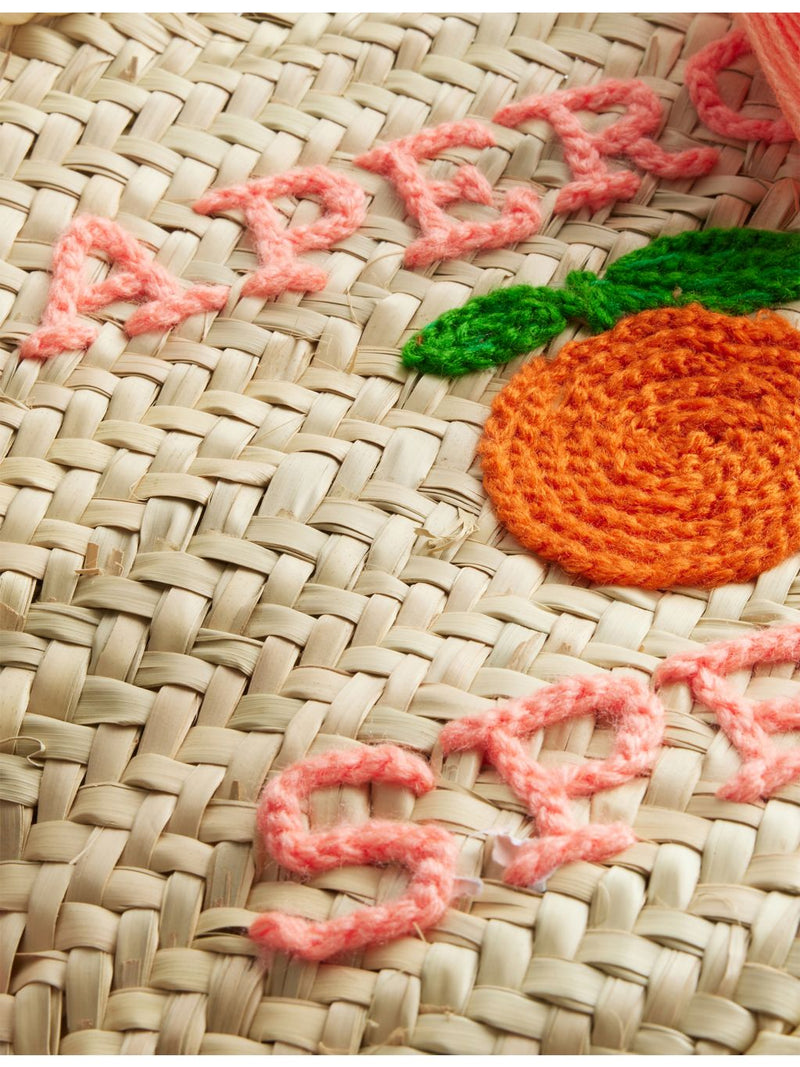 Boutique Bonita straw basket bag Aperol Spritz, UK version