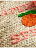 Boutique Bonita straw basket bag Aperol Spritz, UK version