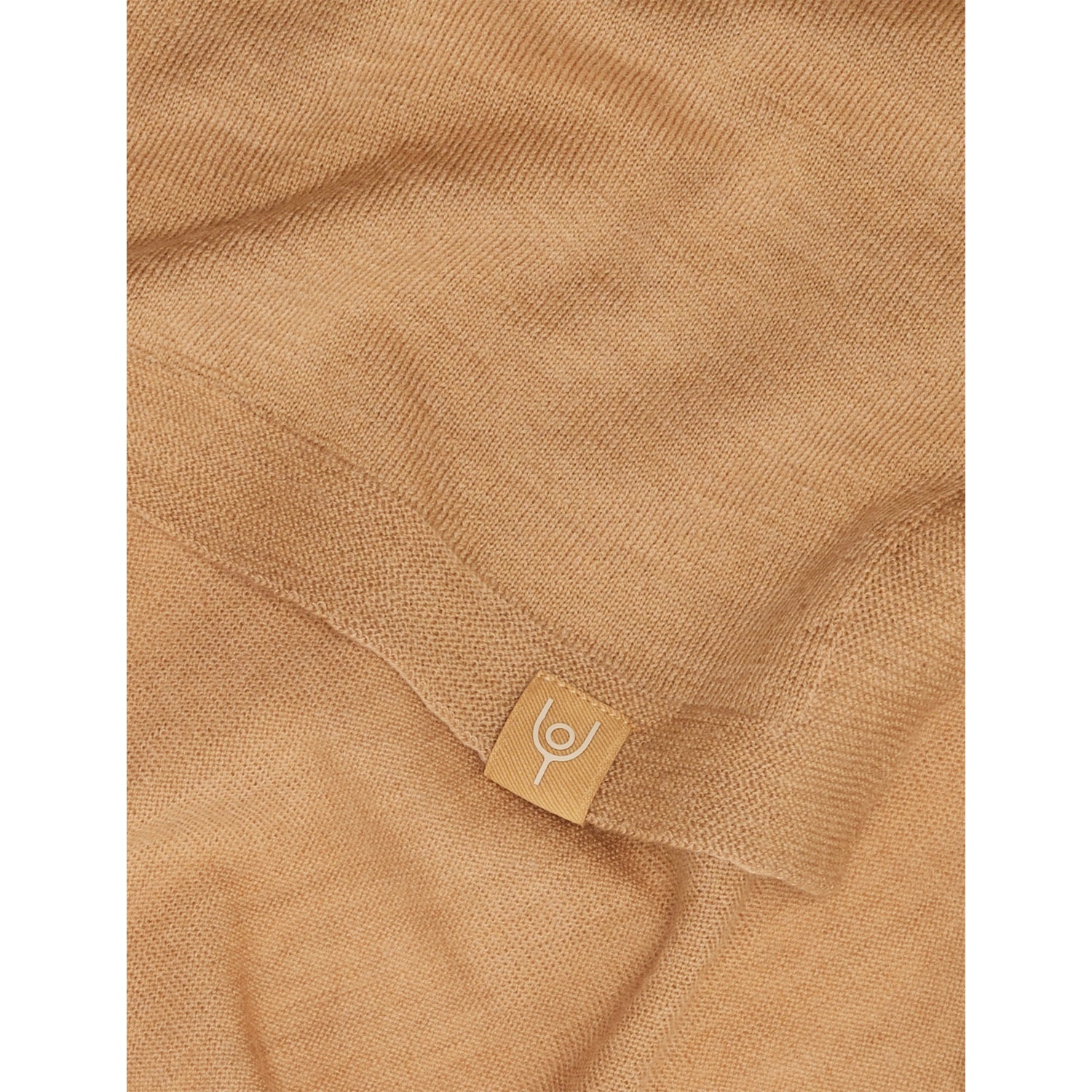 Branded knitted merino wool wrap, imported from the UK