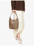 Demellier Siena leather bucket bag, imported from the UK