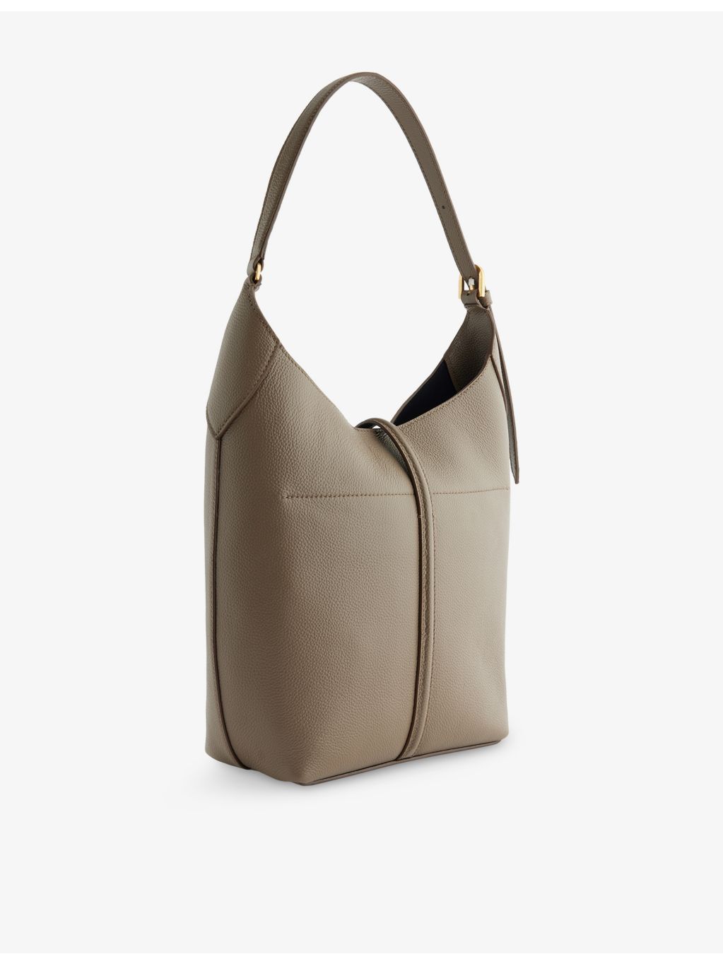 Demellier Siena leather bucket bag, imported from the UK