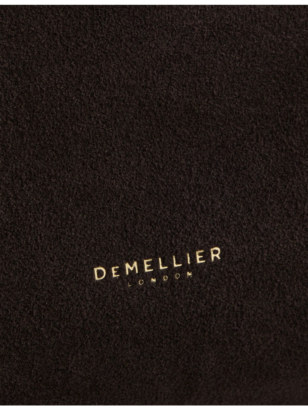 DeMellier Stockholm suede shoulder bag, imported from the UK