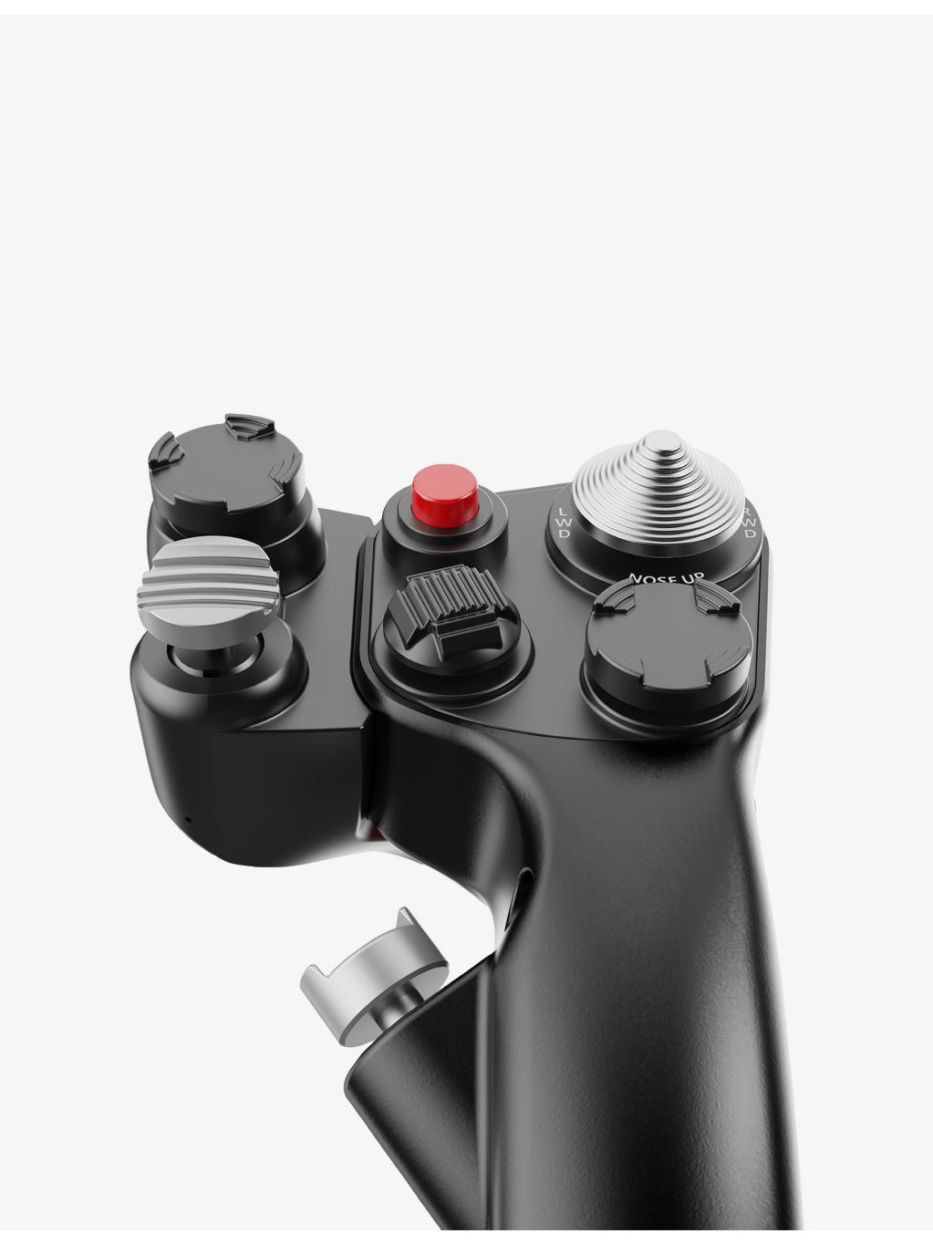MOZA Racing MH16 flightstick with 8-way thumbstick, imported from the UK