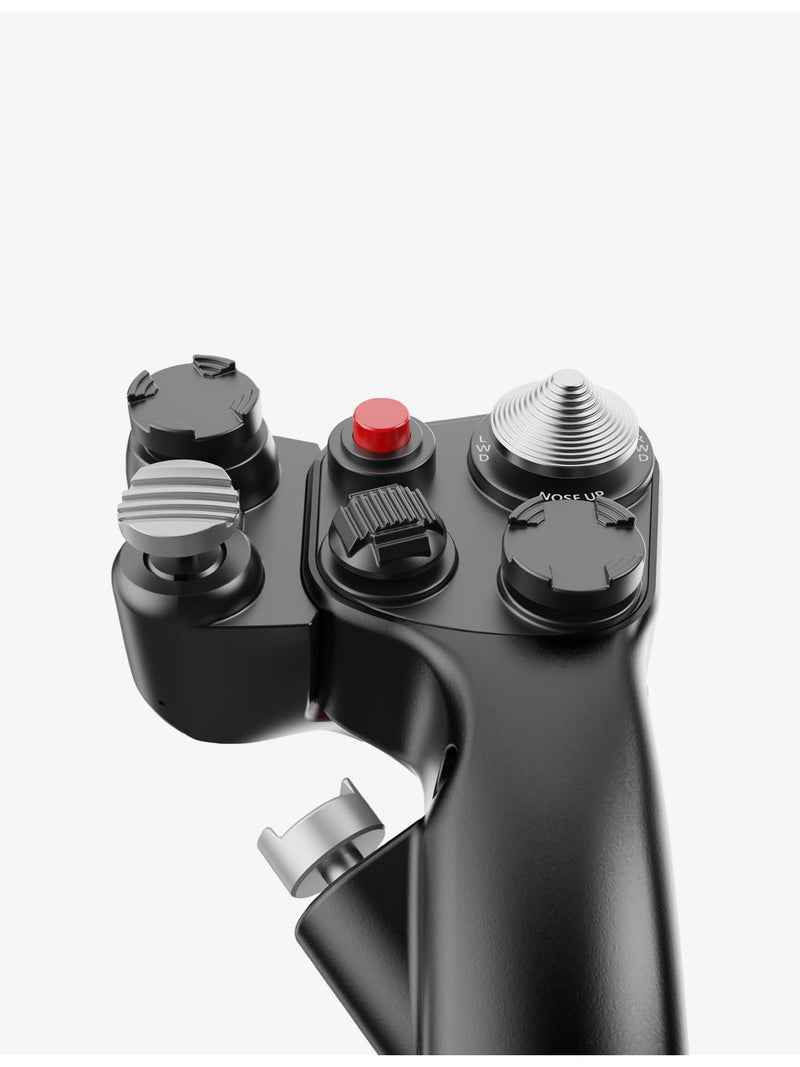 MOZA Racing MH16 flightstick with 8-way thumbstick, imported from the UK
