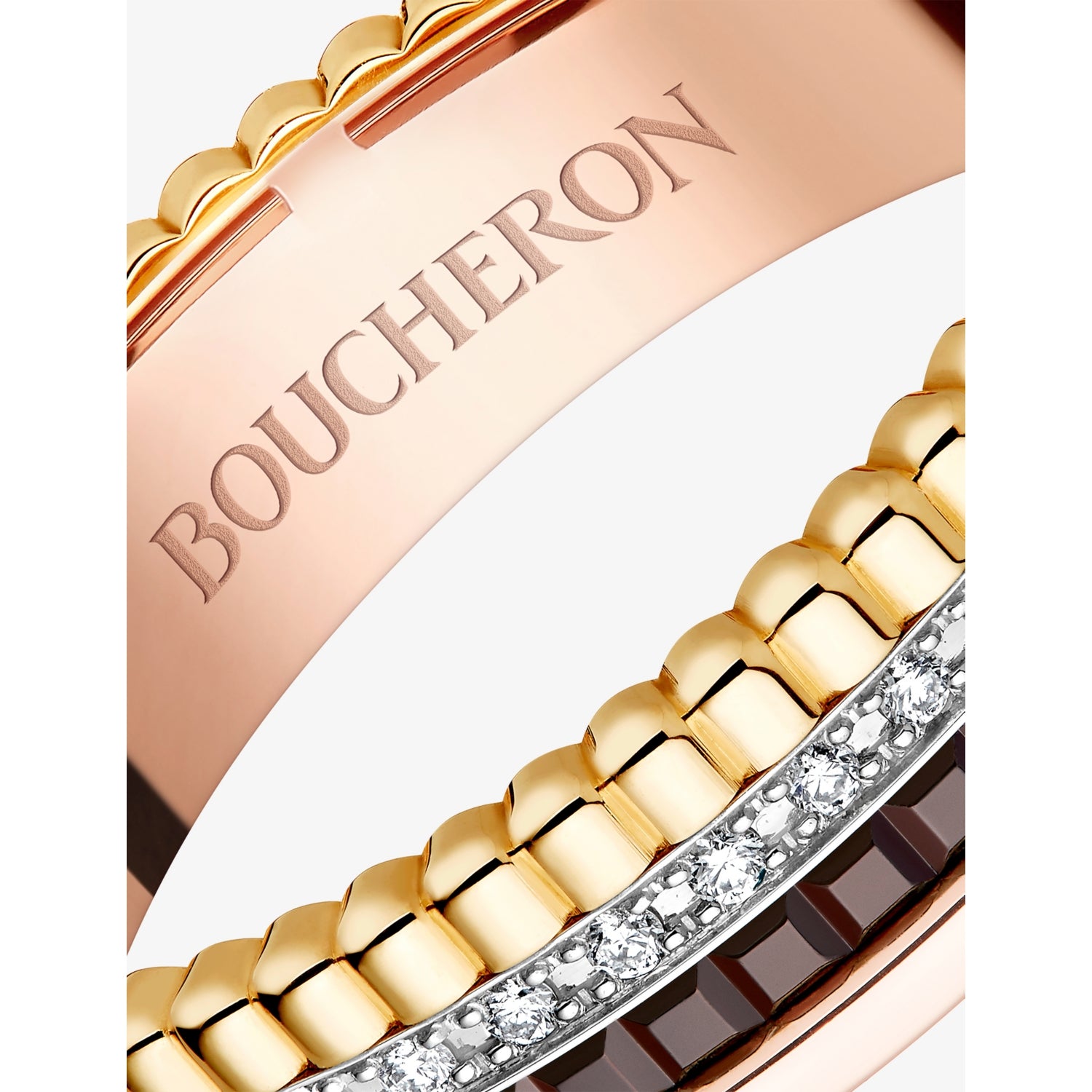 Boucheron Quatre Classique XS ring 18ct gold diamonds, UK version