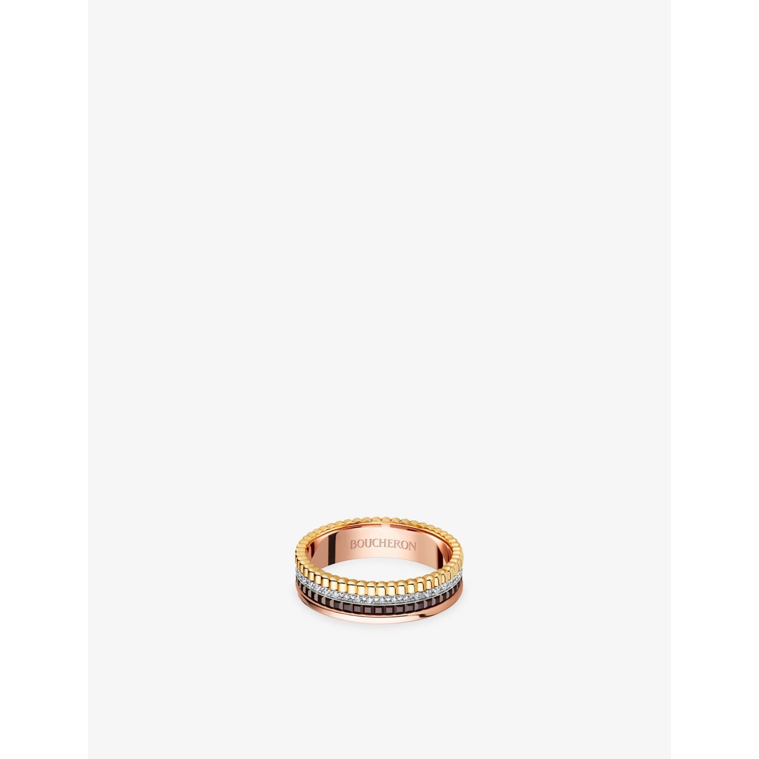 Boucheron Quatre Classique XS ring 18ct gold diamonds, UK version