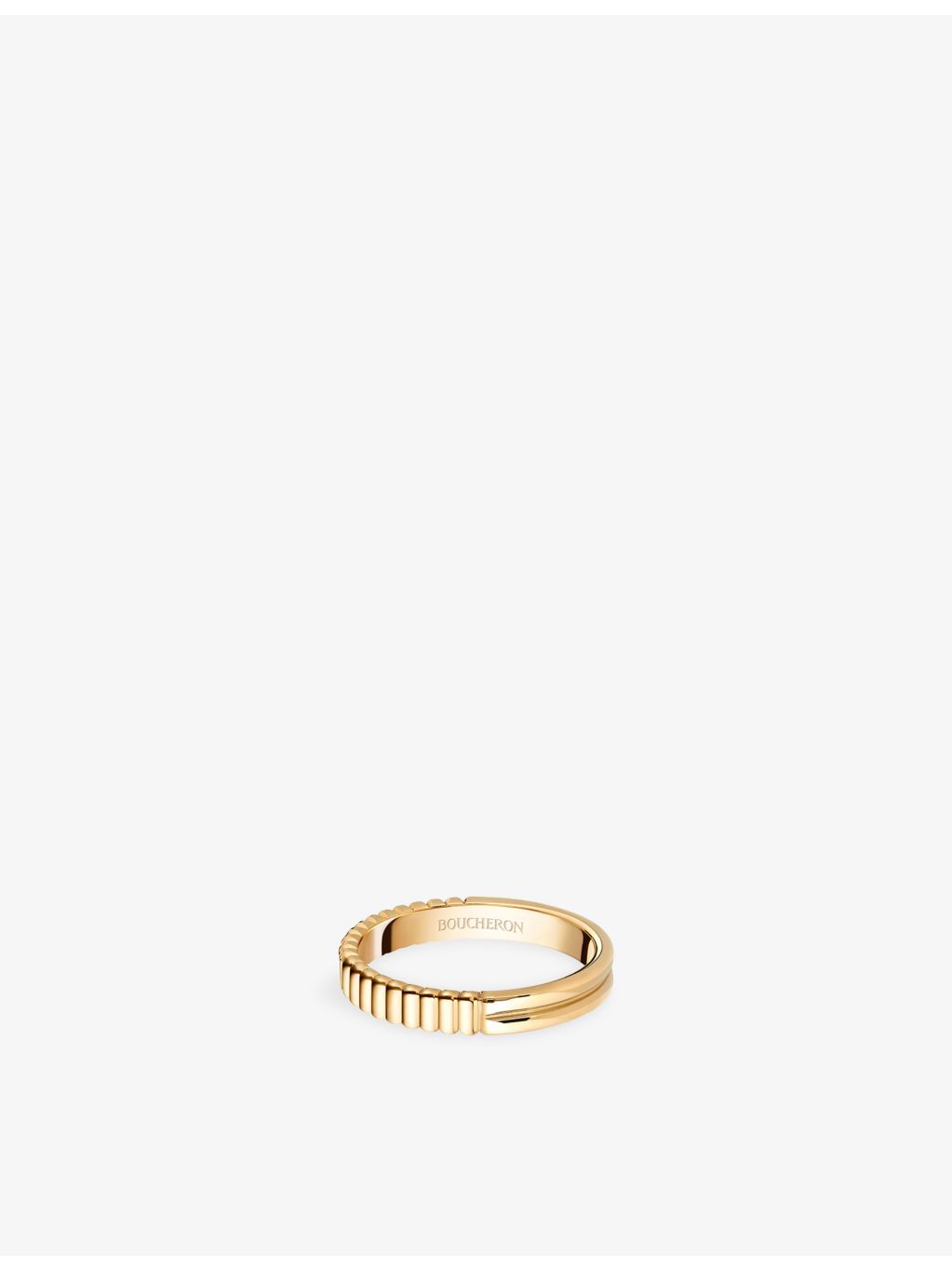 Boucheron Quatre Radiant Edition wedding band 18ct yellow gold, UK version